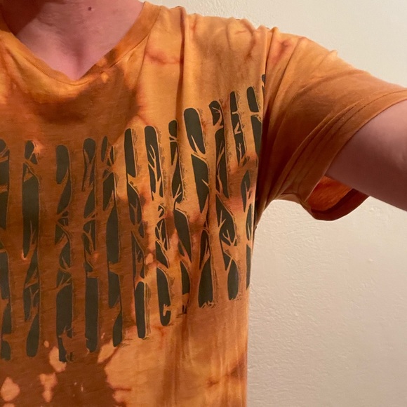 🌲Tentree Acid Wash Bleach Tee Shirt US XL🌲🌲🌲🌲 - Picture 9 of 10